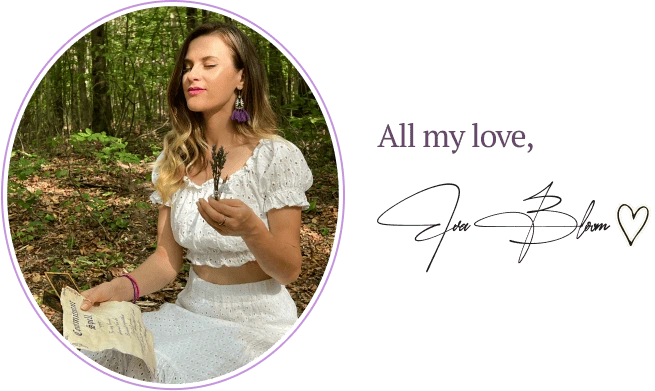 Eva Bloom personal signature and signoff message: All my love, Eva Bloom